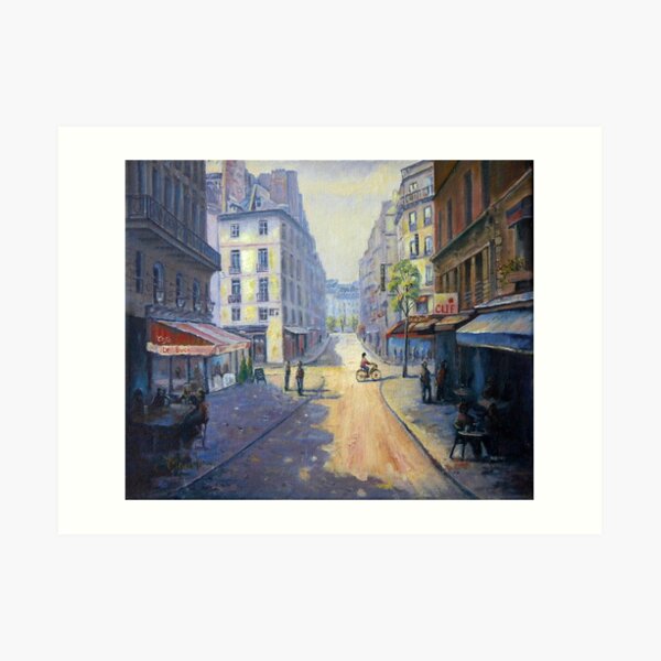 Rue Mazarin, Paris, France Art Print