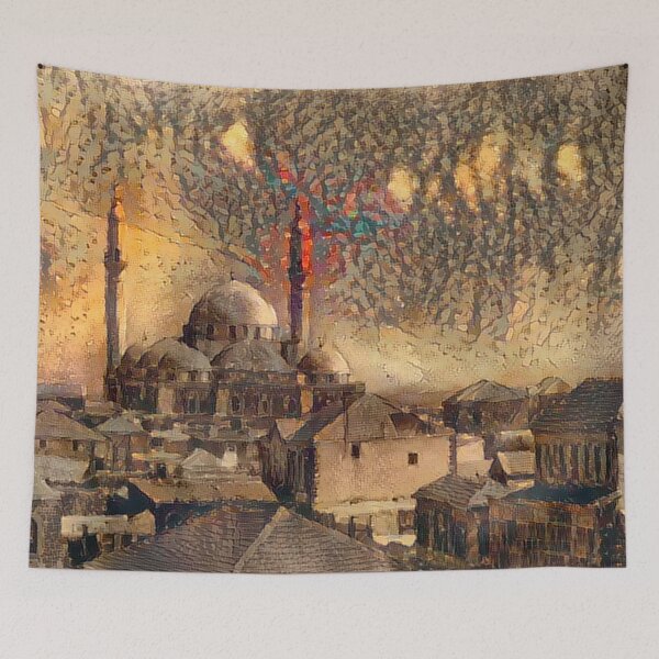 Item preview, Khaled Ibn Al-Walid Mosque in Homs - Cortes designed and sold by Homsalgia.