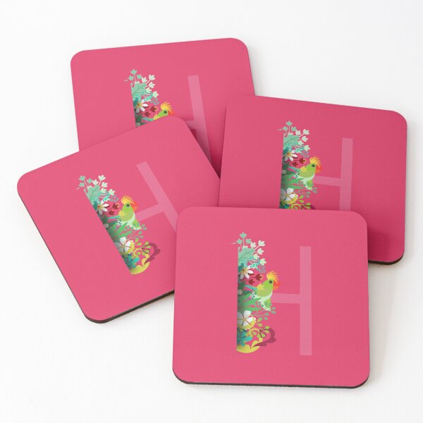 Item preview, Tropical alphabet H designed and sold by TheBWGalerie.