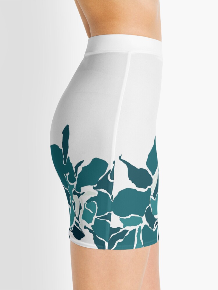 Alternate view of Orchards 2S in Teal Mini Skirt