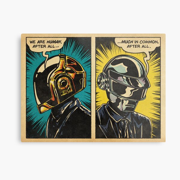 Human After All - Daft Punk Metal Print