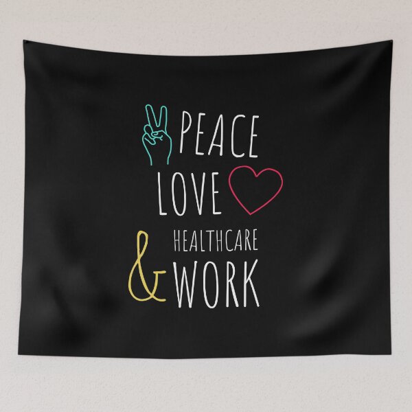 Item preview, Peace Love Social Work Appreciation Design designed and sold by 2blackcherries.