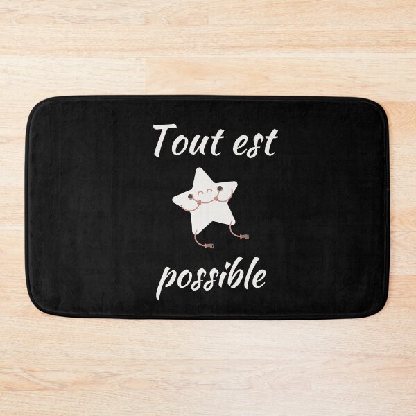 Item preview, Anything is possible - popular french quotes theme gifts (in black) designed and sold by RebelliousRosee.