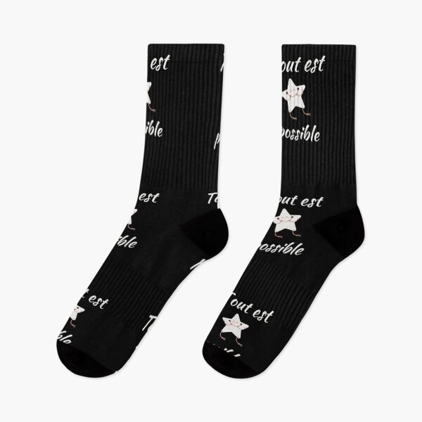 Item preview, Anything is possible - popular french quotes theme gifts (in black) designed and sold by RebelliousRosee.