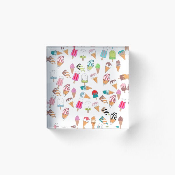 Ice Cream Fanatic Acrylic Block