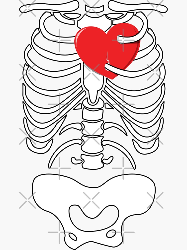 Skeleton ribcage Halloween Greeting Card by tarek25