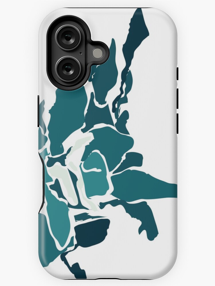 Thumbnail 1 of 4, iPhone Case, Orchards 2D in Teal designed and sold by naomicrain.