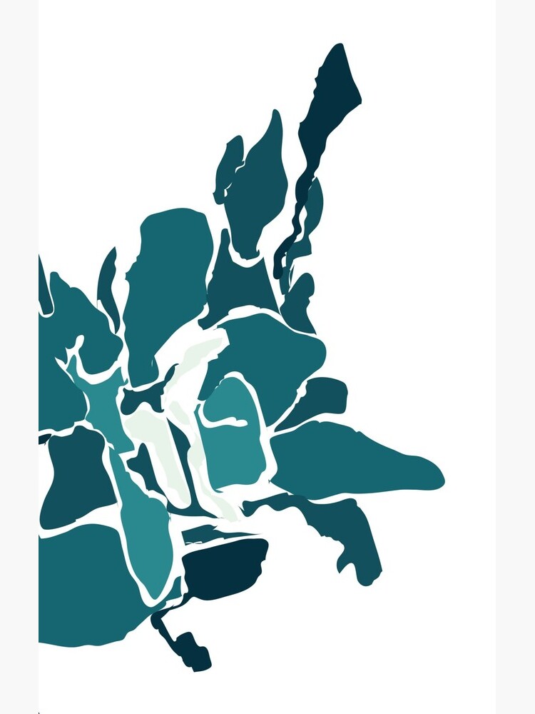 Orchards 2D in Teal by naomicrain