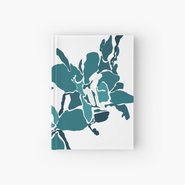 Orchards 2D in Teal Hardcover Journal