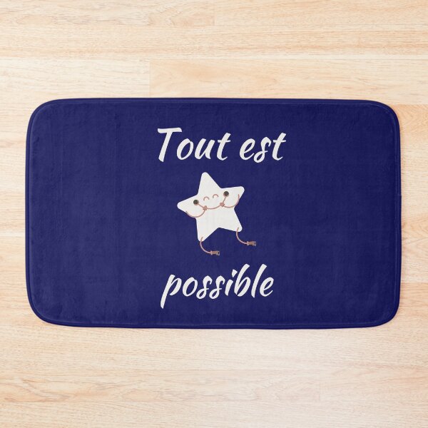 Item preview, Anything is possible - popular french quotes theme gifts (in dark blue) designed and sold by RebelliousRosee.