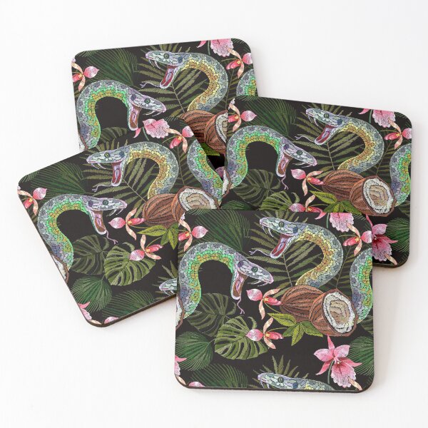 Item preview, Snake and flowers designed and sold by matrioshka.