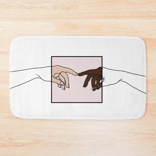 Item preview, Equality Touching Fingers Black and White Line Art designed and sold by CsquareLineArts.