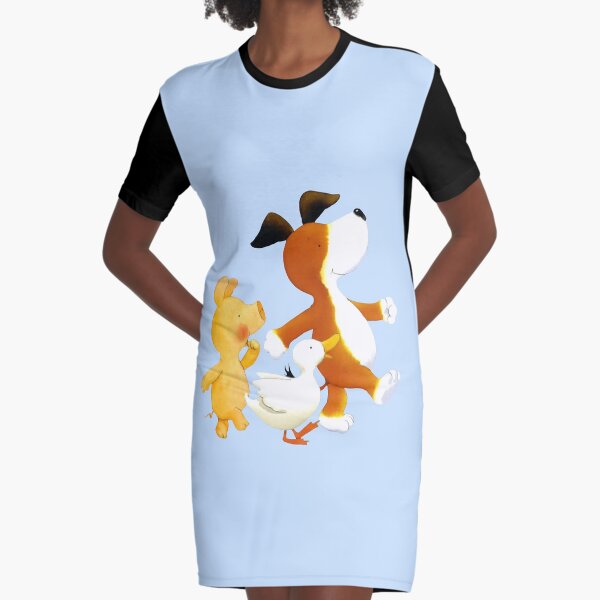 Kipper the dog and friends Graphic T-Shirt Dress