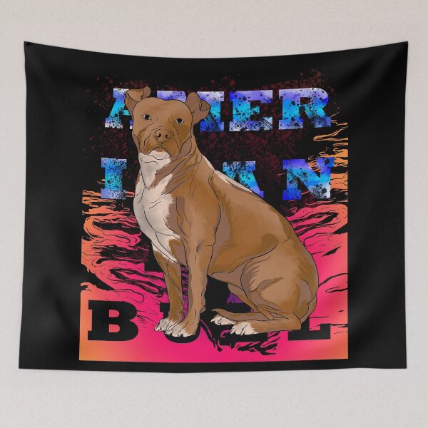 Item preview, american pit bull dog designed and sold by JAVALineArt.