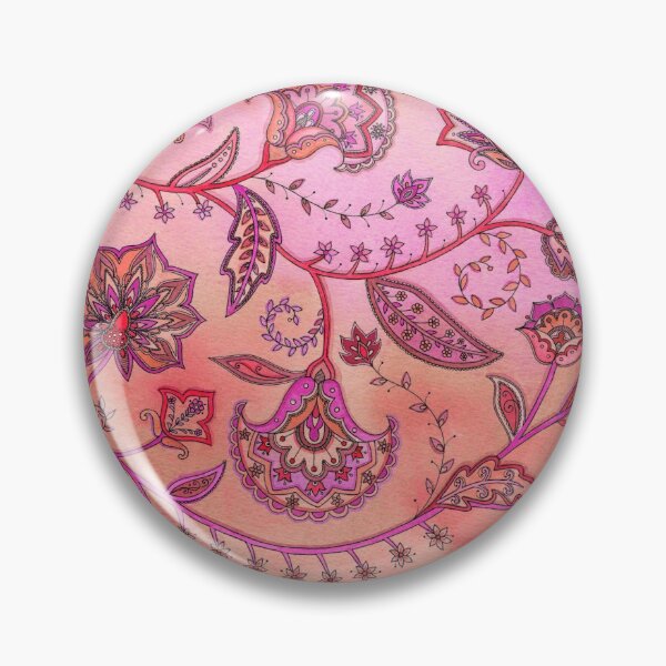 Item preview, Persian Flowers - Coral and Blush Variation designed and sold by SarahTravisArt.
