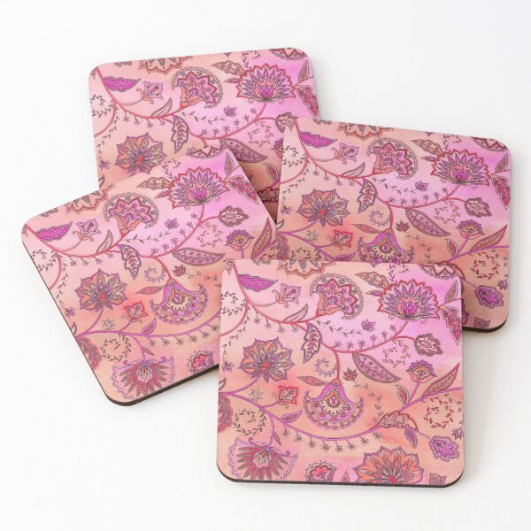 Item preview, Persian Flowers - Coral and Blush Variation designed and sold by SarahTravisArt.