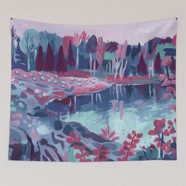 Item preview, Fairy Lake - Abstract Landscape #8 designed and sold by ShaMiLaB.