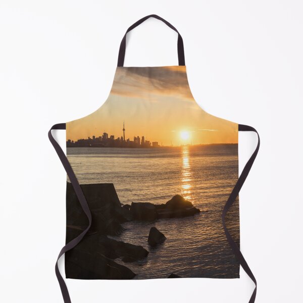 Item preview, Splendid Morning - Toronto Skyline Sunrise with Rough Rocks designed and sold by Georgia Mizuleva.