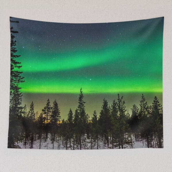 Item preview, sky full of northern lights leaves magnetic auroa designed and sold by ImRotem.