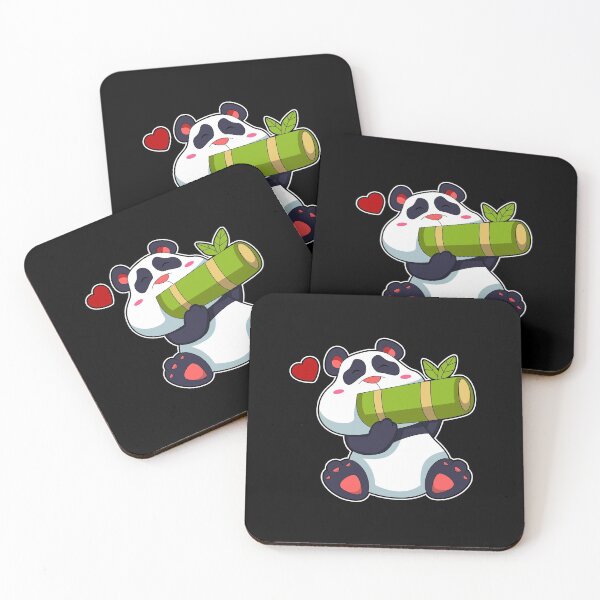 Item preview, Panda with Bamboo & Heart designed and sold by Snabdesign84.
