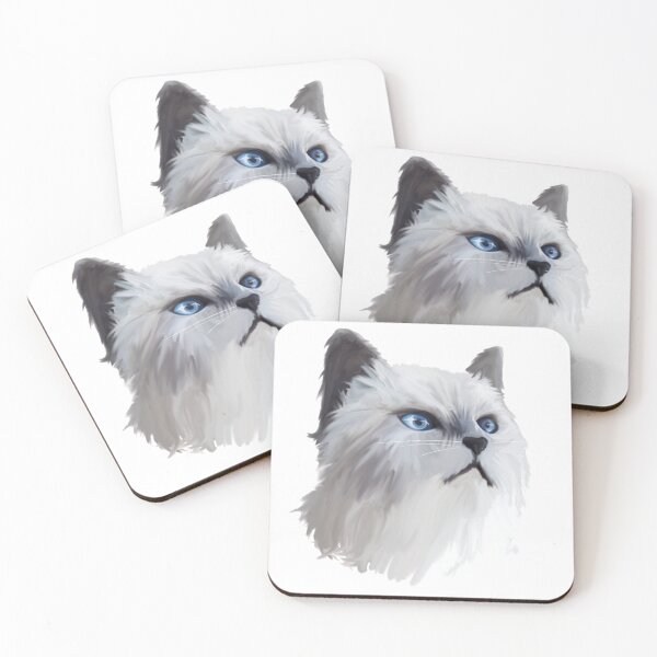 Item preview, Blue Eyes Angry Cat designed and sold by Cat2D.
