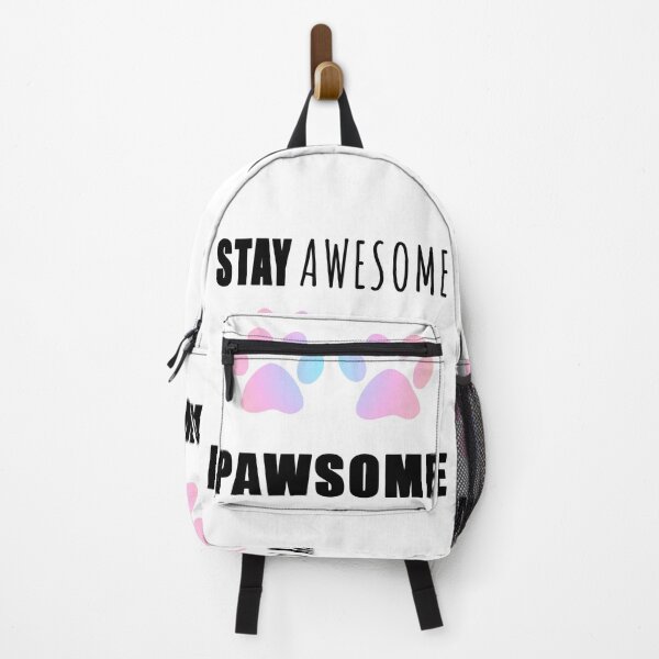 Item preview, Stay awesome Pawsome - Be Pawsome colourful sticker prints designed and sold by Long Exposure.