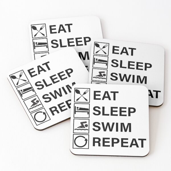 Item preview, Eat Sleep Swim Repeat designed and sold by Adel Qasem.