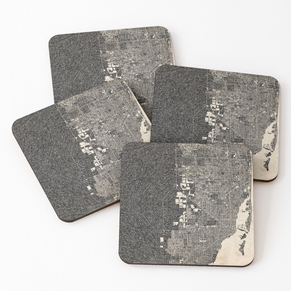 Item preview, Coasters (Set of 4) designed and sold by InkMaps.