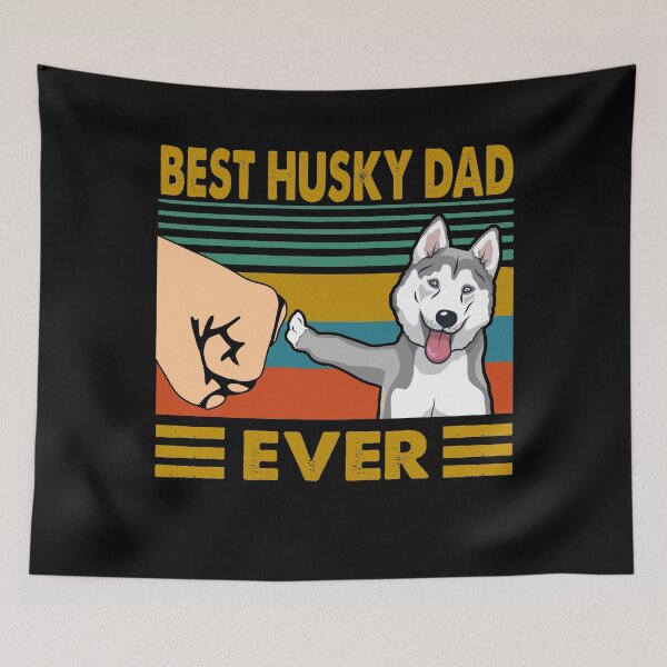 Item preview, Best Husky Dad Ever Husky Dog Lover Husky Owner designed and sold by honeyandcotton.