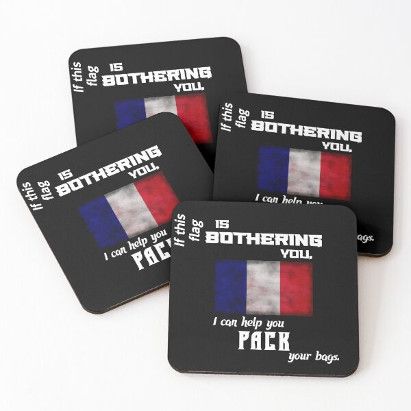 Item preview, French flag - pack your bags designed and sold by 2Girls1Shirt.