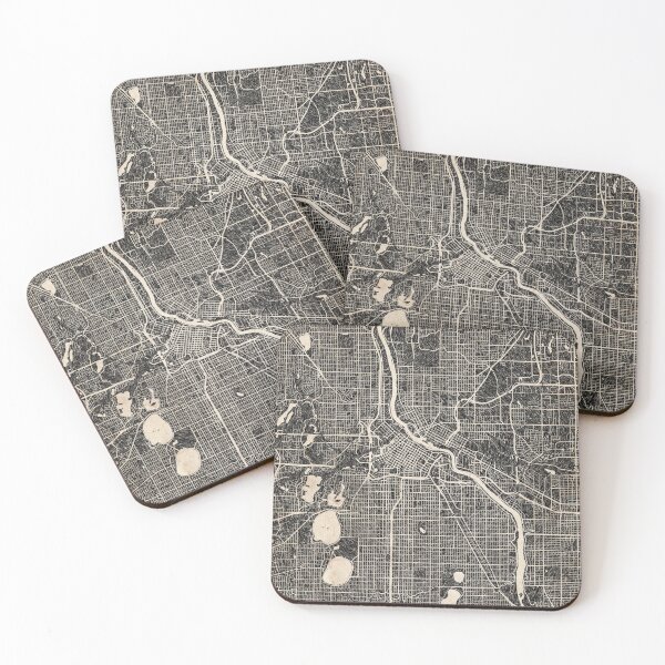 Item preview, MINNEAPOLIS map Minnesota Ink lines 2 designed and sold by InkMaps.