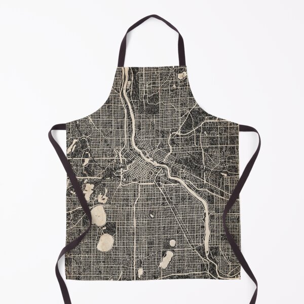 Item preview, MINNEAPOLIS map Minnesota Ink lines 2 designed and sold by InkMaps.