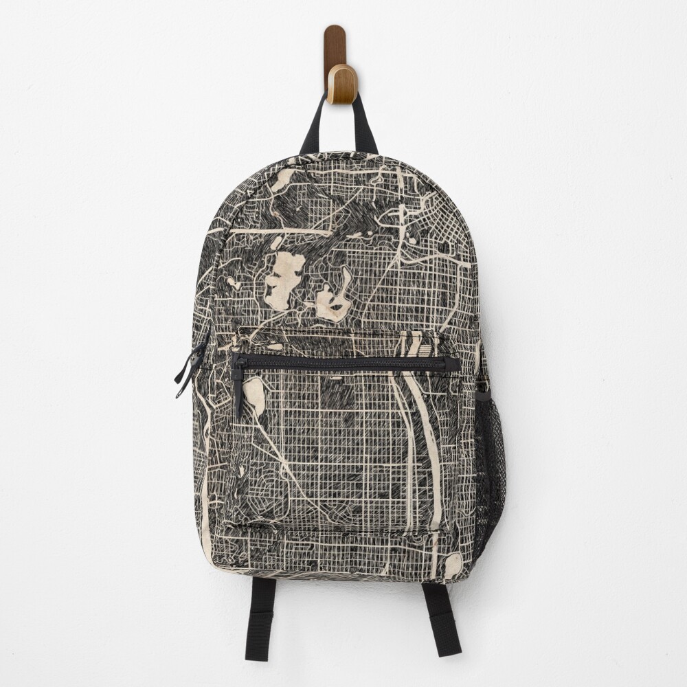 Vista previa del artículo con la obra «Mochila», diseñado y vendido por InkMaps.