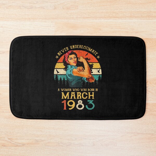 Item preview, Never underestimate a woman who was born in March 1983 vintage designed and sold by mharlan0ue.
