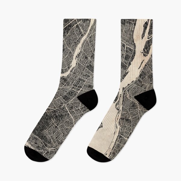 Item preview, MONTREAL map Canada Ink lines 2 designed and sold by InkMaps.