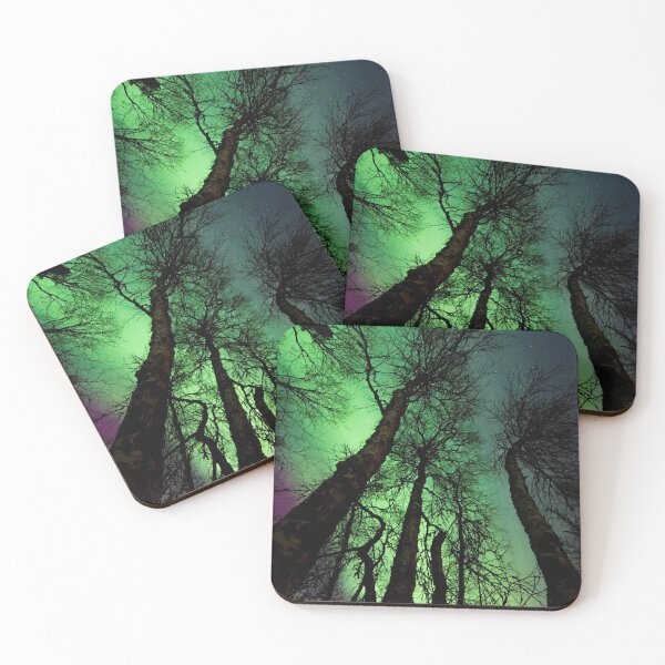 Item preview, magnetic forest with northern lights designed and sold by ImRotem.