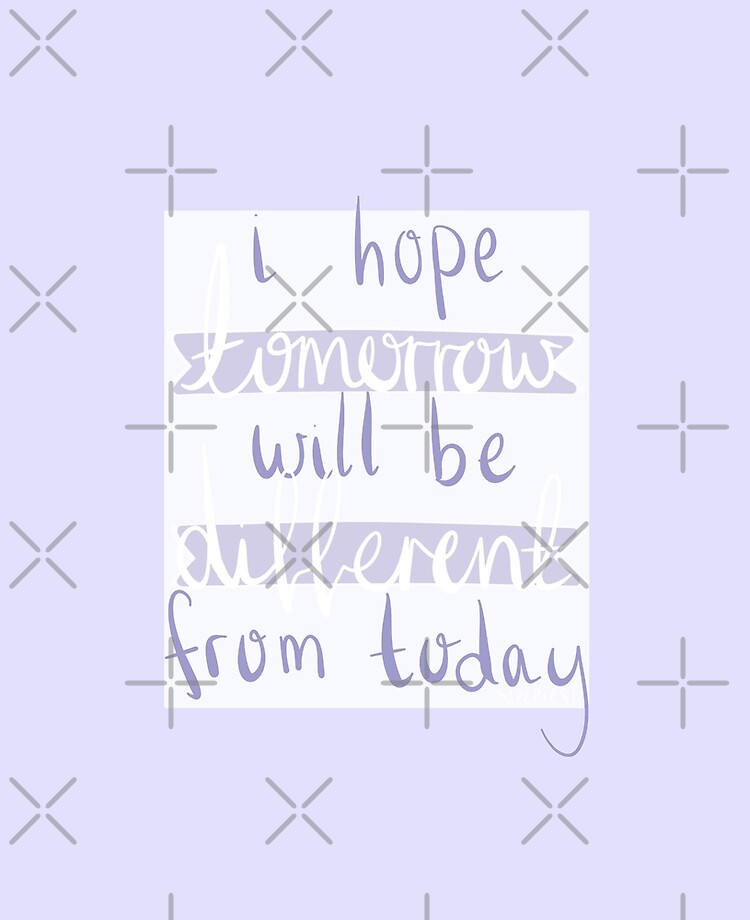 I Hope Tomorrow Will Be Different From Today Bts Tomorrow Ipad Case Skin By Sleepiest Redbubble