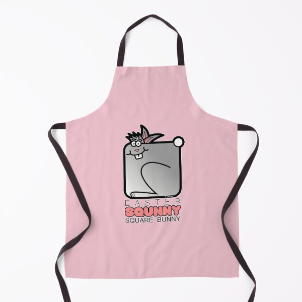 Item preview, Easter Bunny Retro Square Squnny Powder Pink designed and sold by Quooki.