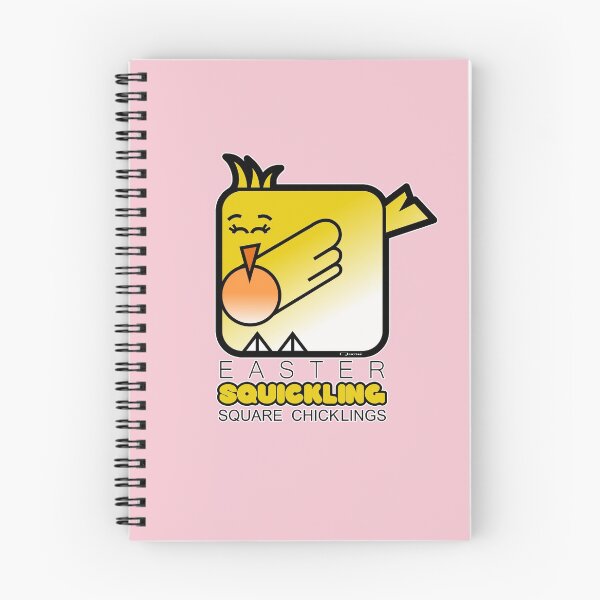 Item preview, Easter Chickling Retro Square Squickling Powder Pink designed and sold by Quooki.