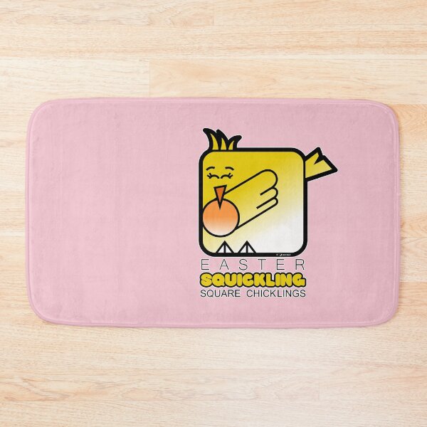 Item preview, Easter Chickling Retro Square Squickling Powder Pink designed and sold by Quooki.