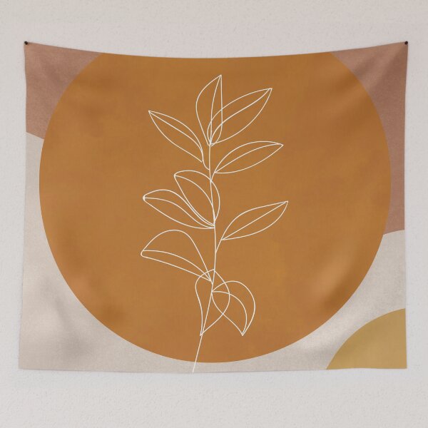 Item preview, Botanical Illustration, Geometric, Minimalist, Abstract Art designed and sold by technicolorable_art.