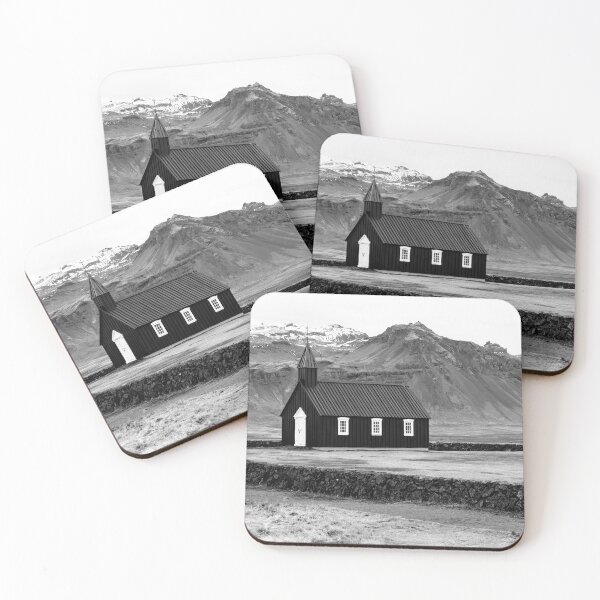 Item preview, Budir Black Church Iceland in Black and White designed and sold by Catherine Reading.