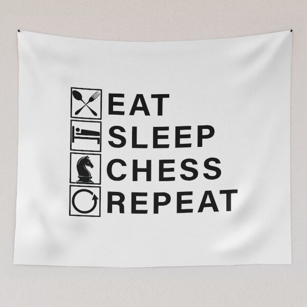 Item preview, Eat Sleep Chess Repeat designed and sold by Adel Qasem.