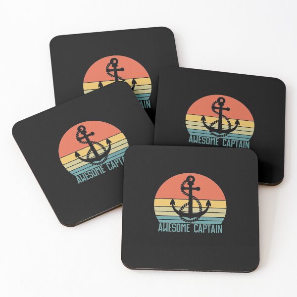 Item preview, Awesome Captain retro sunset - Sailboat  - Sailing Captain designed and sold by NSTeeDesign.