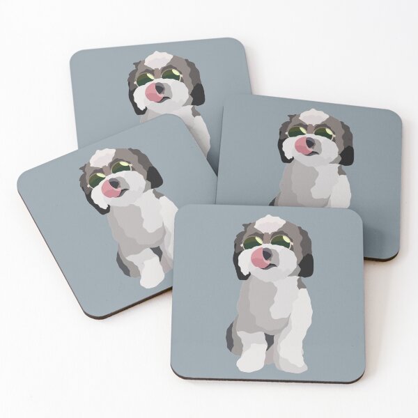 Item preview, Yorkiepoo Shades Dog Portrait Digital Illustration designed and sold by sherylwylie.