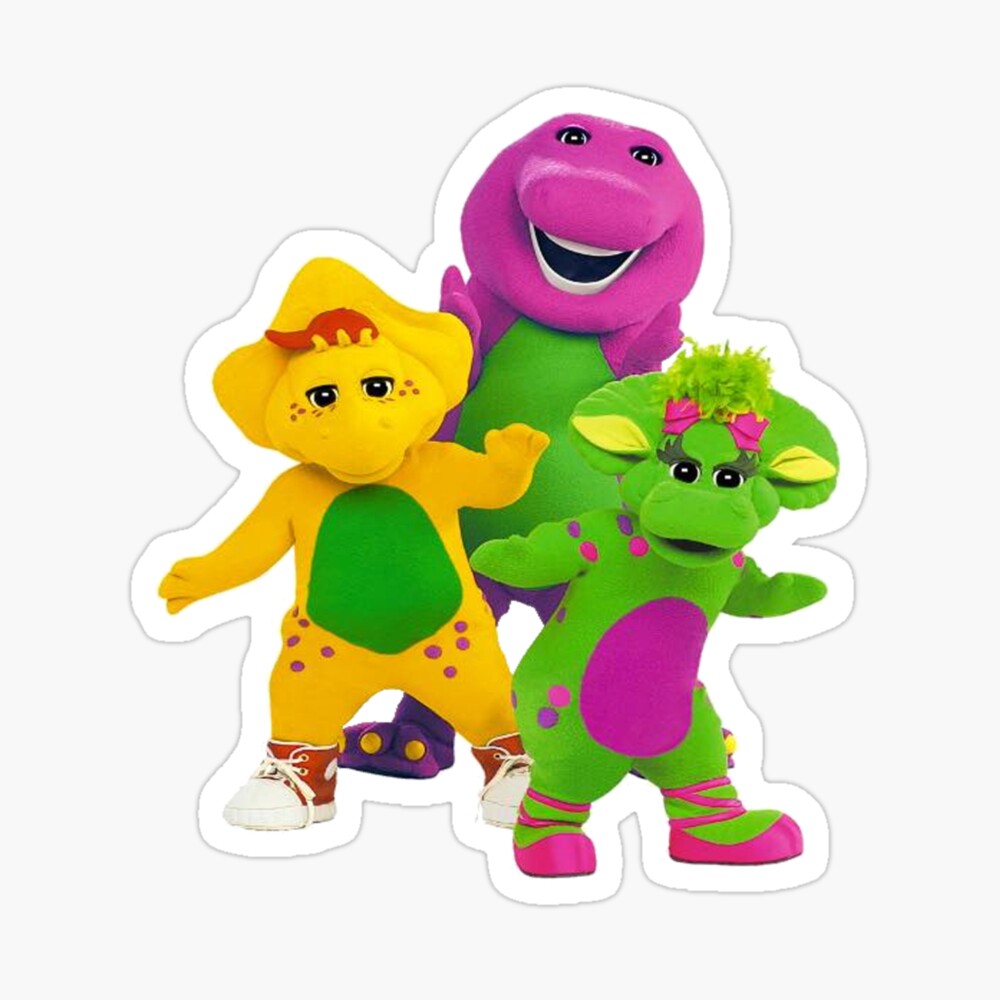 Barney Cartoon Sticker Bumper Decal ''SIZES'' 