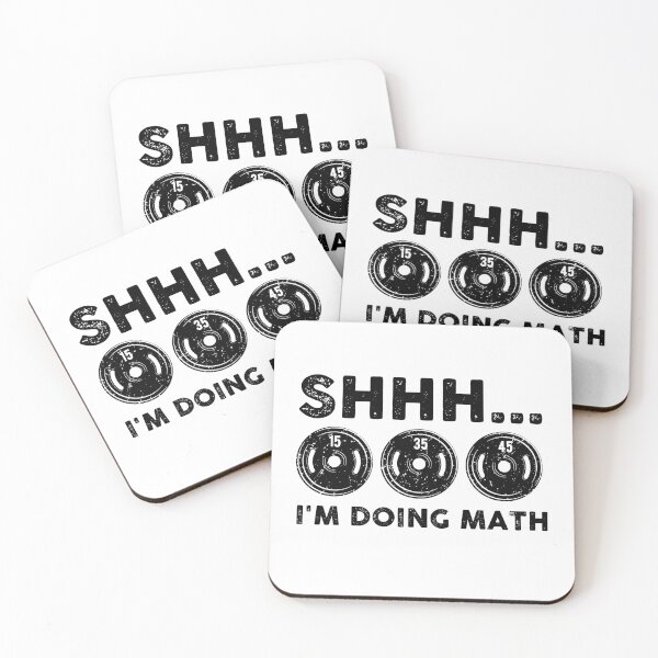 Item preview, Vintage Shhh I'm Doing Math Gym Squat Lover Funny Lifting Tank Top designed and sold by Catherine8899.