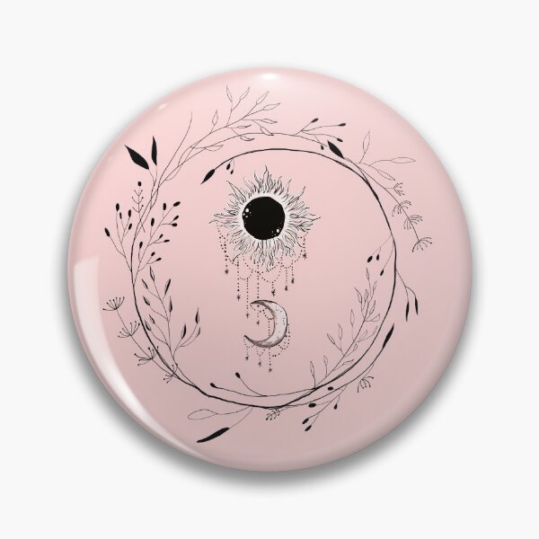 Item preview, Line art about the sun and the moon designed and sold by the-cold-dots.