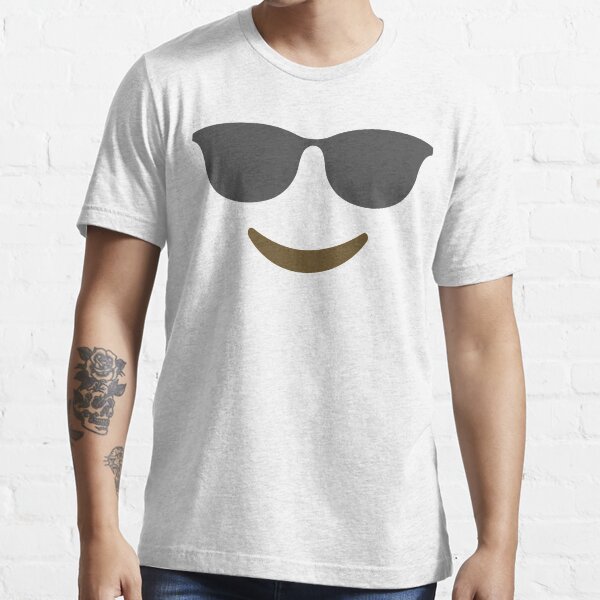"Smiling Emoji Face with Sunglasses costume Gift for emoji Lovers" T