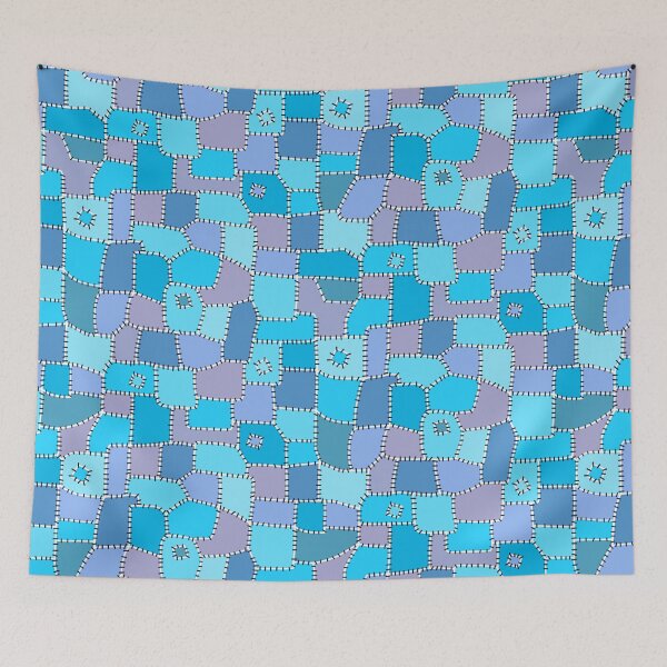 Item preview, Patchwork Quilt  // Periwinkle designed and sold by The Wellington Boot.